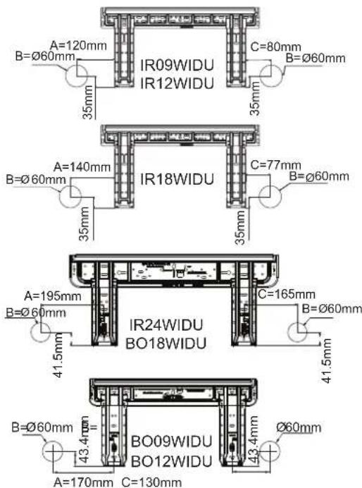 AIWA SUIJINAIR 12 ACD12200 - Wanneer de montageplaat eerst geinstalleerd wordt - 1