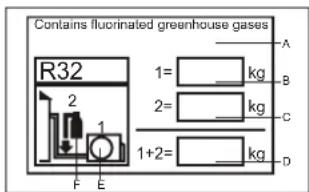 AIWA SUIJINAIR 12 ACD12200 - IMPORTANT INFORMATION REGA- RDING THE REFRIGERANT USED - 1