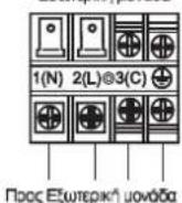 AIWA SUIJINAIR 12 ACD12200 - Όταν συν δέετε το καλώδιο πρι ν την εγκατάσταση της εσωτερι κής μονάδας - 4