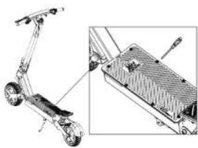 Kugoo KuKirin G2 Ultra - Remplacement des poignées de plateau : - 1