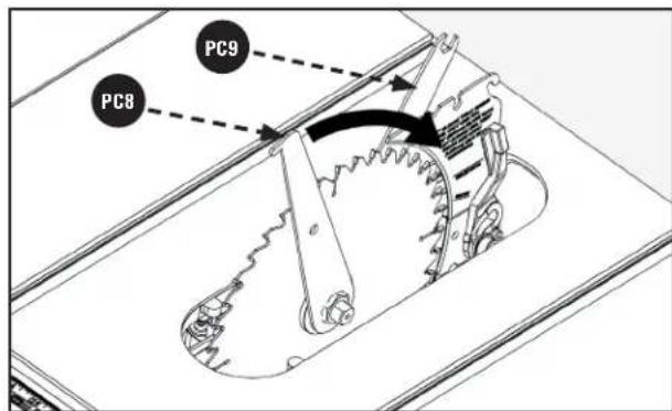 DELTA 366013 - INSTALLING THE BLADE - 4