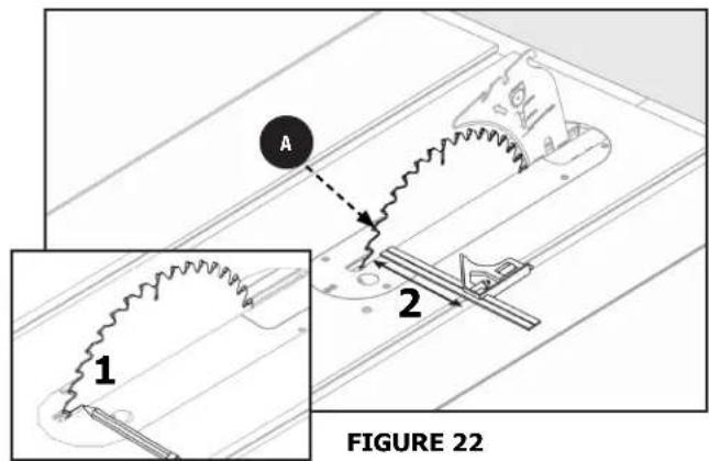 DELTA 366013 - ADJUSTING BLADE PARALLEL TOMITER GAUGE GROOVE (HEEL) - 1
