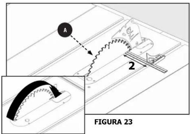 DELTA 366013 - AJUSTE DE LA HOJA PARALELA A LA RANURA DE CALIBRE DE INGLETES (TALON) - 2