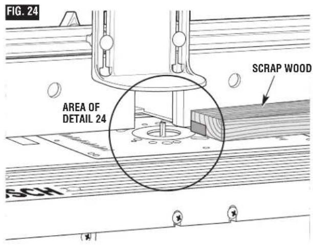 BOSCH RA1181 - WARNING Always make sure that the fence and guard cannot come in contact - 1