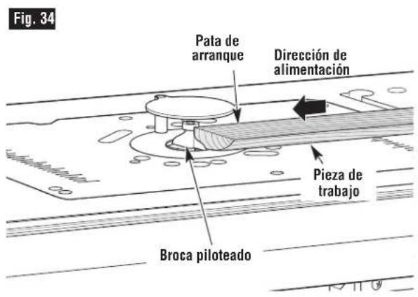 BOSCH RA1181 - USO DE LA PATA DE ARRANQUE PARA FORMAR LOS BORDES DE LAS CURVAS - 2