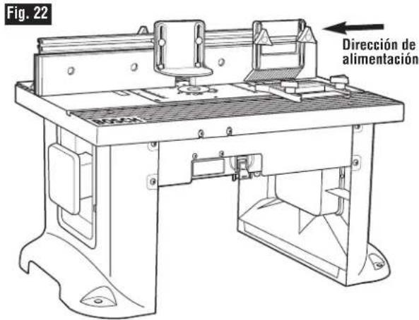 BOSCH RA1181 - CÓMOFRESAR UTILIZANDOTABLASDE BISELADO (FIG.22) - 1