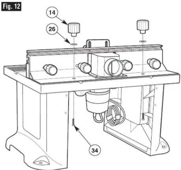 BOSCH RA1181 - COMO SUJETAR LA GUIA A LA MESA (FIG.12) - 1