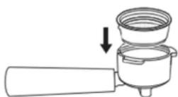 Teesa Aroma 450 TSA4010 - INSERTING THE FILTER AND FILTER HOLDER - 1