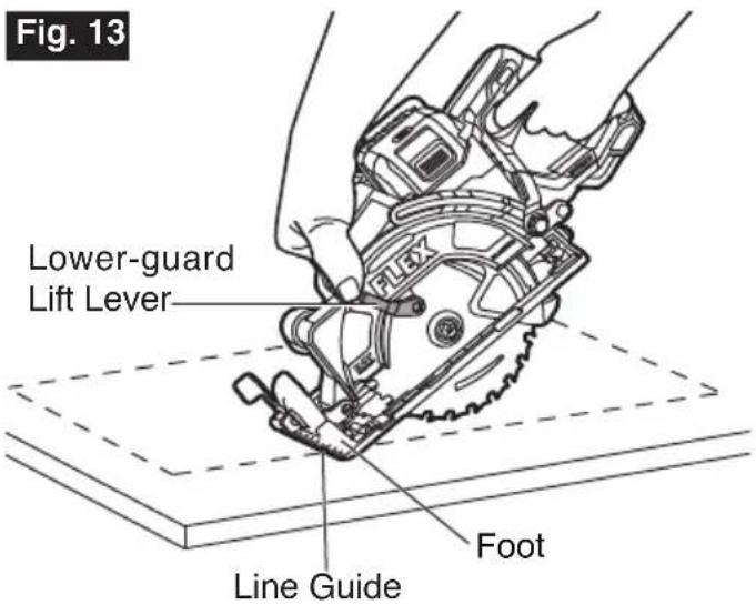 Flex FX2141R - CUTTING LARGE SHEETS (FIG. 14) - 1
