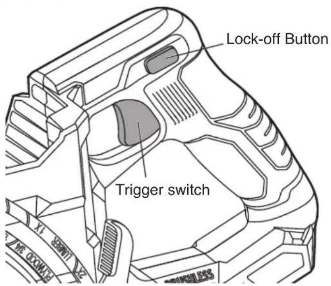 Flex FX2141R - TRIGGER SWITCH AND LOCK-OFF BUTTON (FIG. 11) - 1