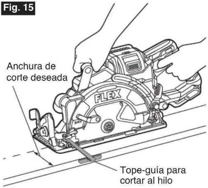 Flex FX2141R - Asegúrese de que el tope-guía para - 1