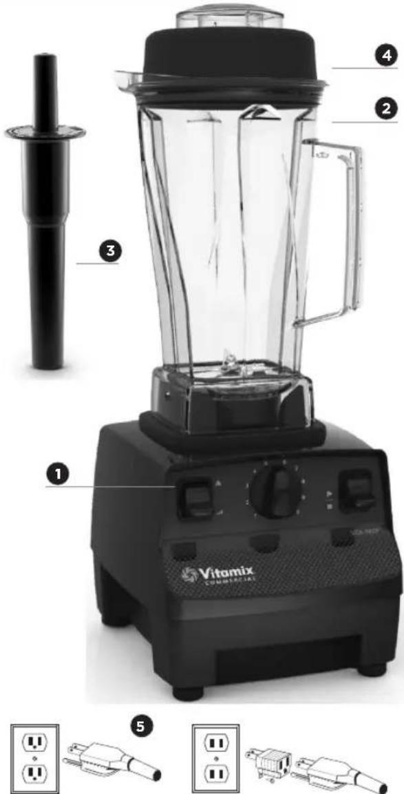 Vitamix VitaPrep - PARTS AND FEATURES - 1