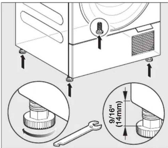 MIELE WTV 601 - Préparation du séche-linge - 1
