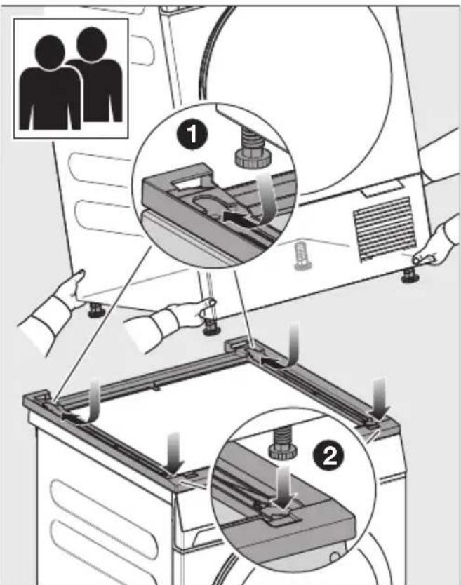 MIELE WTV 601 - Tooθετησιοι οτεγνωτηρίου στο συνδετικό σετ πλυντηρίουσεγνωτηρίου - 1