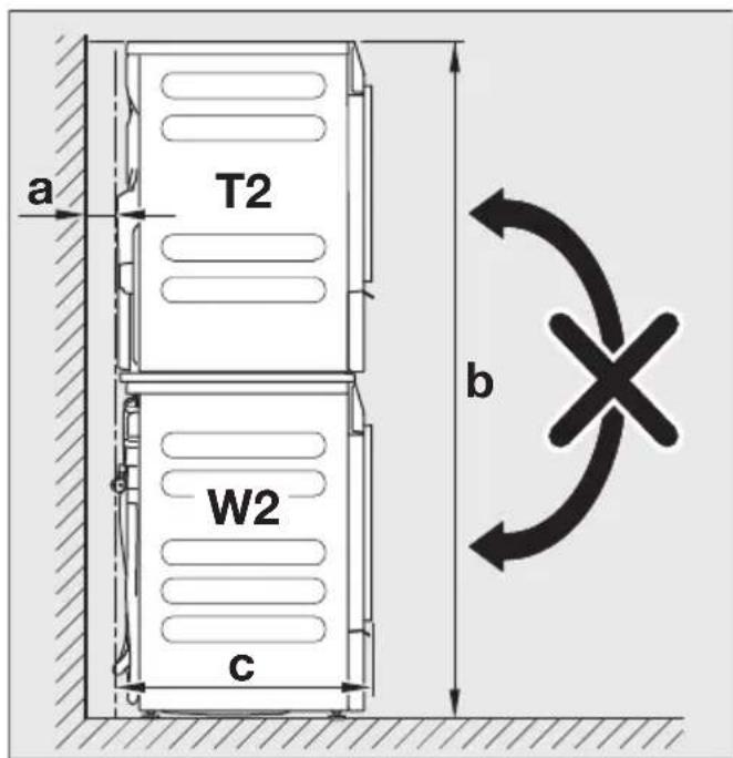 MIELE WTV 601 - Mätt tvätt/tork-pelare - 1