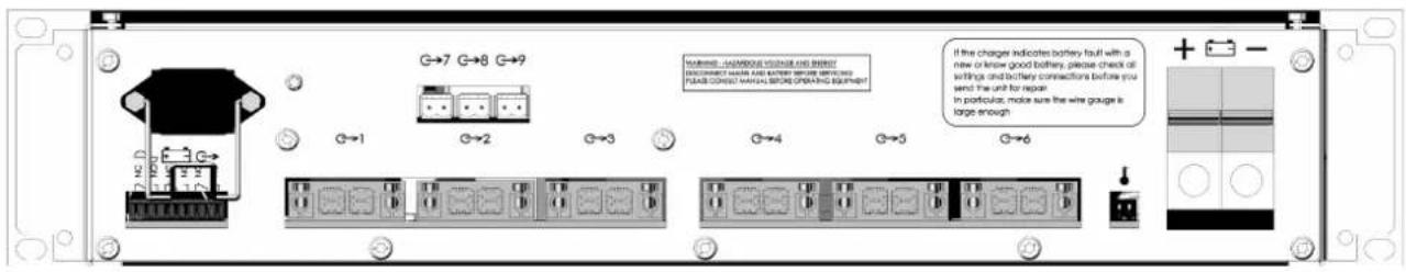 Proel SON 24V 12A MS150 RACK - Plan de raccordement - 1