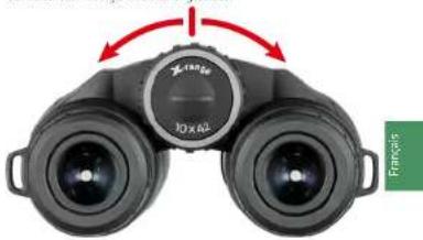 MINOX Xrange 10x42 - Distance adequate entre les deux oculaires - 1