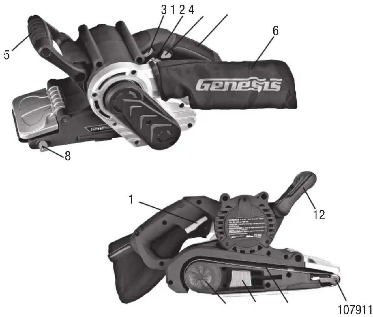 Genesis GBS321A - SU LIJADORA DE CINTURÓN - 1
