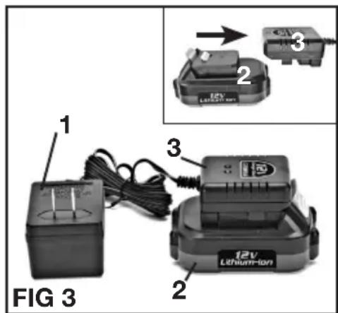 Genesis GLID12B - Chargement des batteries (FIG 3) - 2