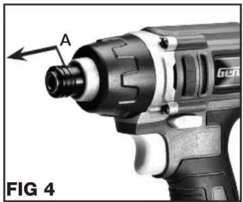 Genesis GLID12B - 1/4" HEX CHUCK (FIG 4) - 1