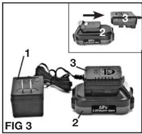 Genesis GLID12B - CHARGING THE BATTERY (FIG 3) - 1