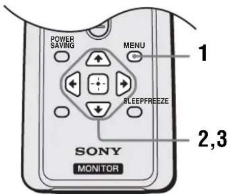 SONY KLHW32 - Description générale des menus - 1