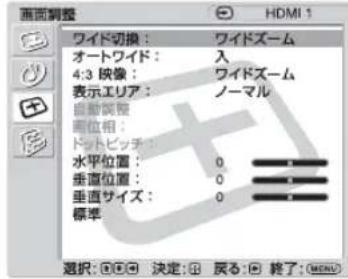 SONY KLHW32 - 画面调整 - 1