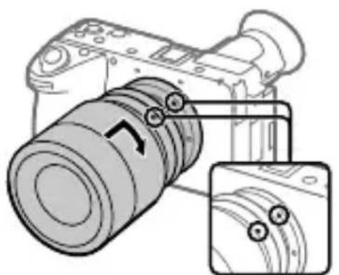 SONY Cinema Line FX2 - Colocación de un objetivo - 1