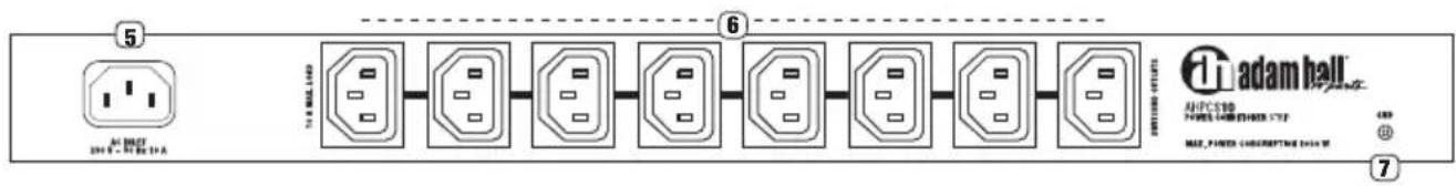 Adam Hall AHPCL10PRO - REAR PANEL - 1