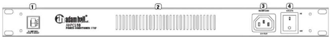 Adam Hall AHPCL10PRO - PANEL FRONTAL - 1
