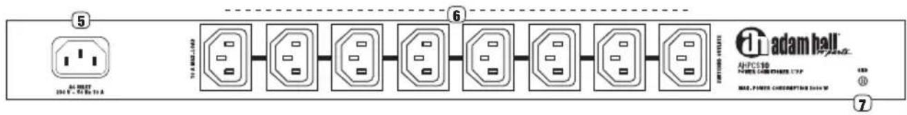 Adam Hall AHPCL10PRO - PANNEAU ARRIÈRE - 1