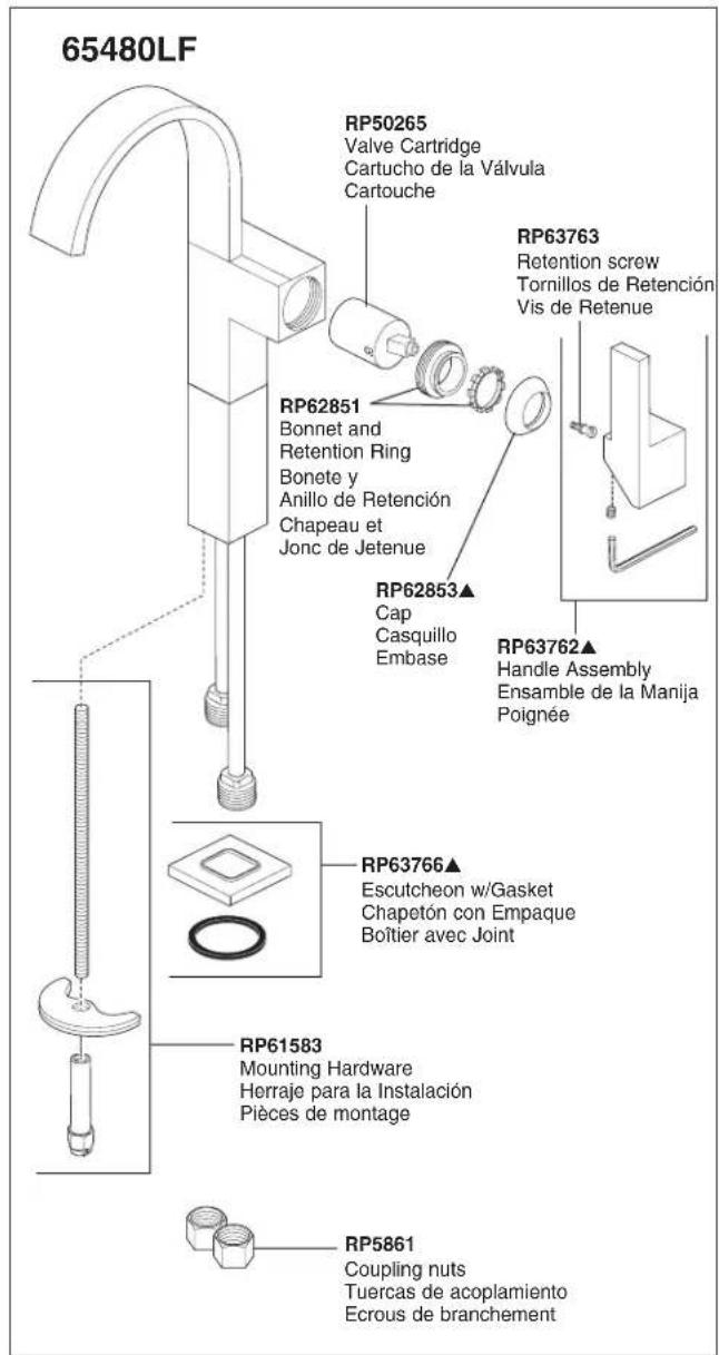 Brizo Siderna 65480LFBN - Instructions de nettoyage - 2