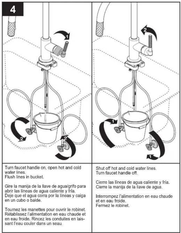 Brizo Litze 64063LFPN - Si le manchon en plastique (bague) n'est pas installe correctement, le raccord peut se defaire et occasionner un degat d'eau. - 1