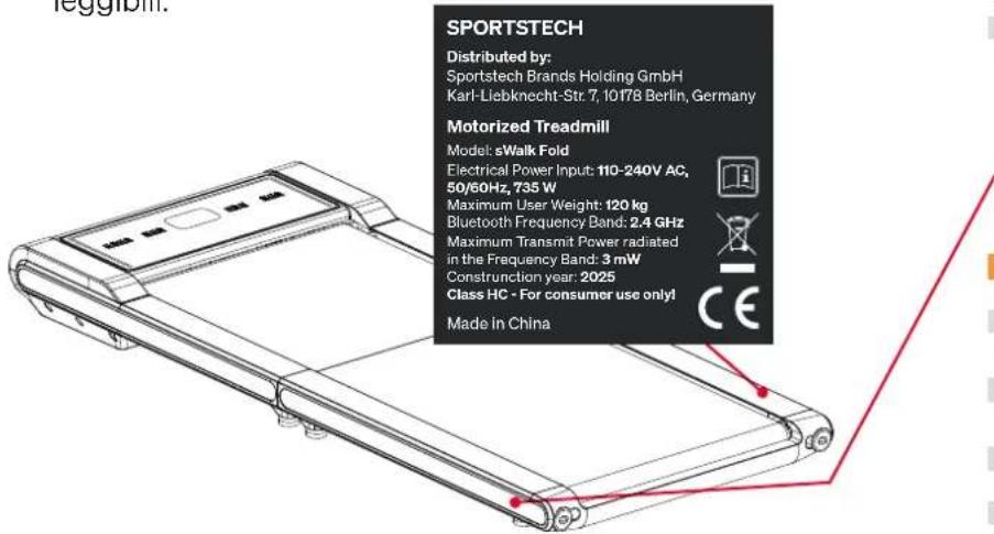Sportstech sWalk Fold - ADESIVO DI SICUREZZA - 1