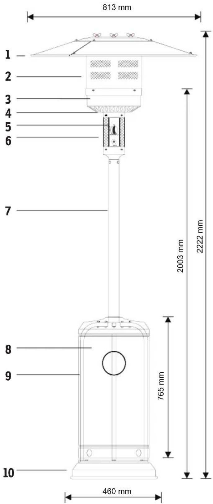 Sonnenkönig Wärmepilz - SERVICE VEILIGHEID - 1