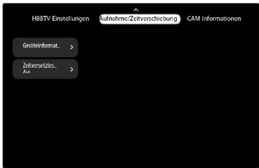 MEDION LIFE X8502505 (MD 850700) - Menu Aufnahme/Zeitverschreibung - 1