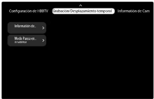 MEDION LIFE X8502505 (MD 850700) - Menu Grabación/Desplazamiento temporal - 1