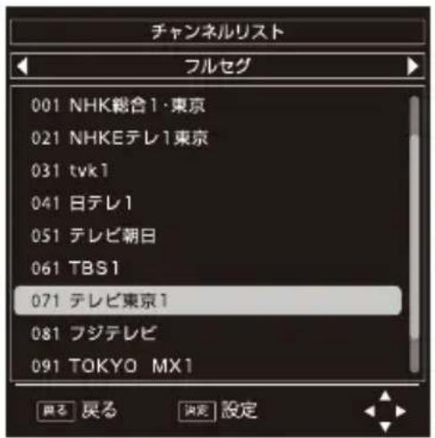 Qriom PTV140C - チャンネルリストによる選局 - 2