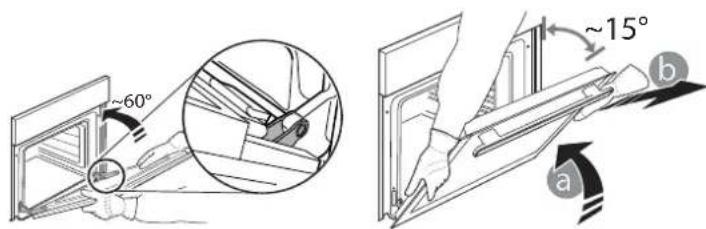 INDESIT IO 5280C B - REMOVING AND REFITTING THE DOOR - 2