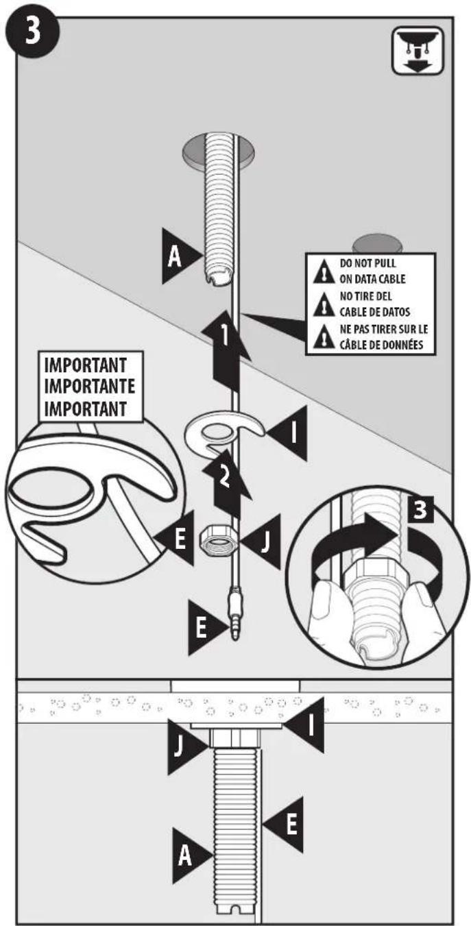 Moen Nio S75005EV2BLS - Pour installation sur plaque à 3 ouvertures : - 1