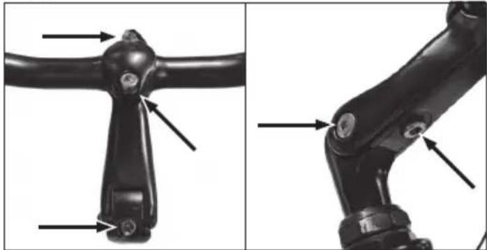 SHARP BKCM03 - PASO 1: Instale y ajuste el manillar - 1