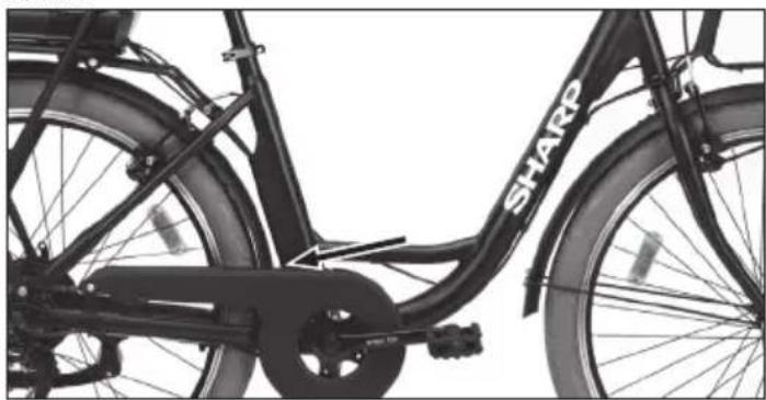 SHARP BKCM03 - Numero del Telaio della Bicicletta - 1