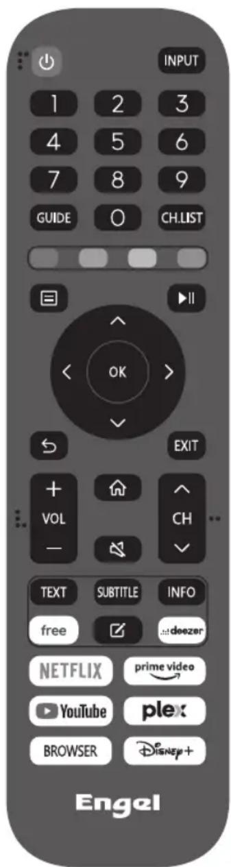 Engel LE3295QLED - TELECOMMANDE - 1