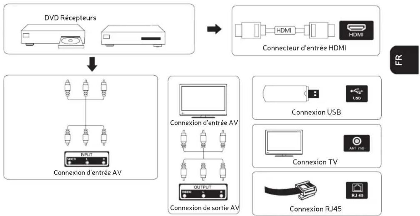 Engel LE3295QLED - SCHEMA DE CONNEXION D'UN DISPOSITIF EXTERNE - 1
