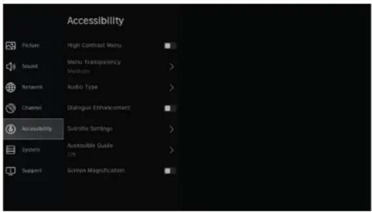 Engel LE3295QLED - Accessibility - 1
