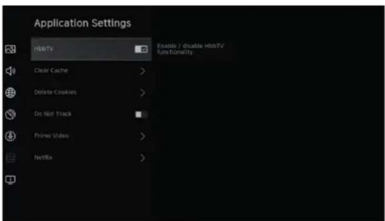 Engel LE3295QLED - Application Settings - 1