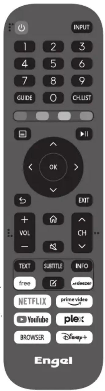 Engel LE3295QLED - CONTROLE REMOTO - 1