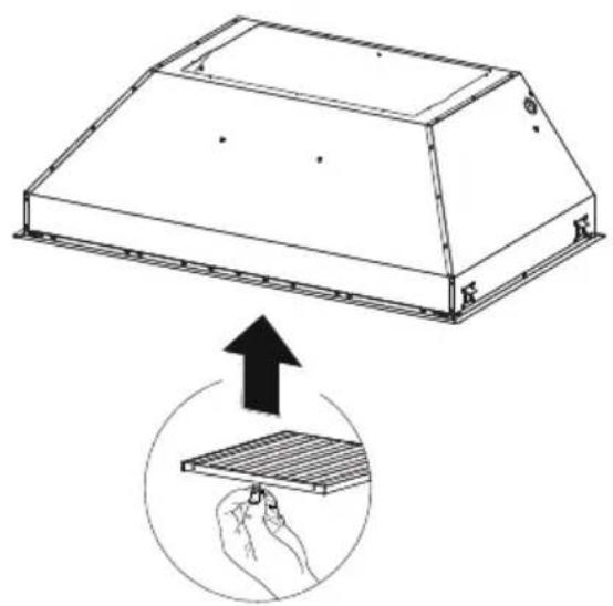 FABER INPL4822SSNBB - Remplacement du filtre à charbon actif - 4