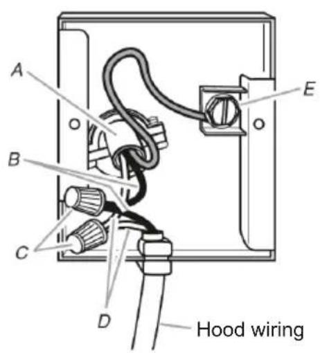 FABER INPL4822SSNBB - Installation of wiring connection - 1