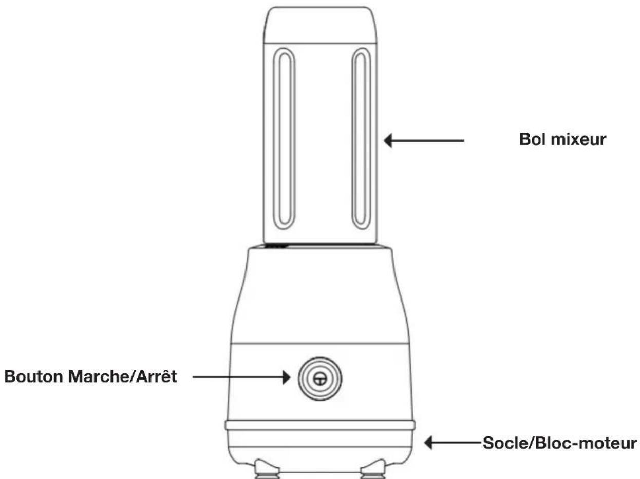 Witt Retro ToGo blender - PRÉSENTATION DE L'APPAREIL : - 1